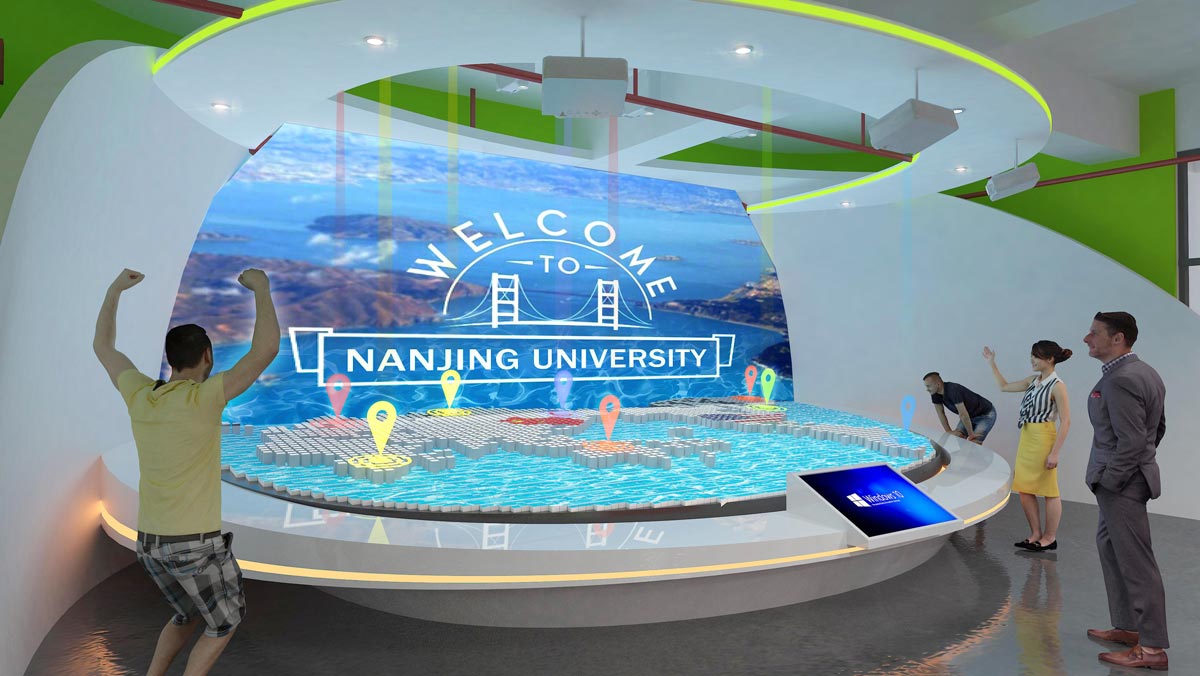 南京大學雙創(chuàng)成果展示規(guī)劃館設(shè)計效果圖-沙盤