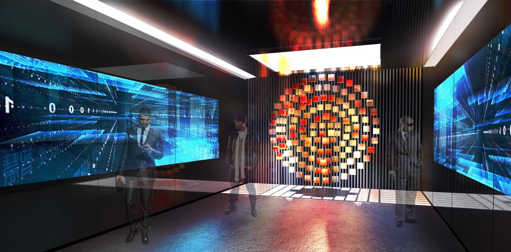 南京大學雙創(chuàng)成果展示規(guī)劃館設(shè)計效果圖-大數(shù)據(jù)展示